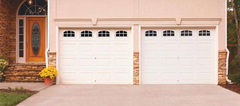 Traditional Raised Panel Garage Doors with Windows